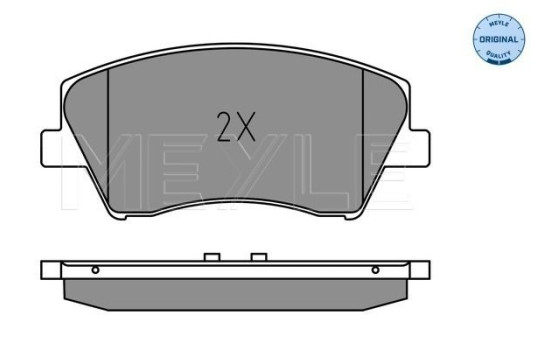 Brake Pad Set, disc brake MEYLE-ORIGINAL: True to OE. 025 225 1817, Image 2