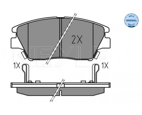 Brake Pad Set, disc brake MEYLE-ORIGINAL: True to OE. 025 225 9018