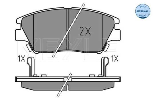 Brake Pad Set, disc brake MEYLE-ORIGINAL: True to OE. 025 225 9018