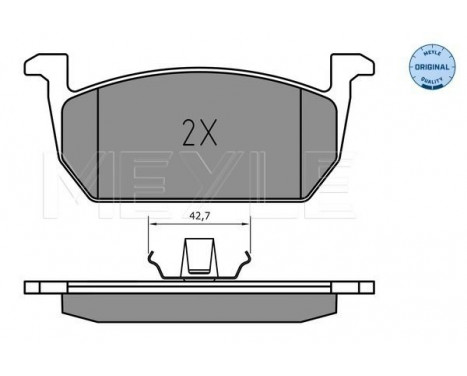 Brake Pad Set, disc brake MEYLE-ORIGINAL: True to OE. 025 226 3117, Image 2