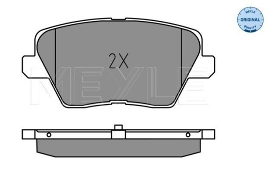 Brake Pad Set, disc brake MEYLE-ORIGINAL: True to OE. 025 226 7516, Image 2