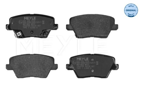 Brake Pad Set, disc brake MEYLE-ORIGINAL: True to OE. 025 226 7516, Image 3