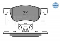 Brake Pad Set, disc brake MEYLE-ORIGINAL: True to OE. 025 227 4816