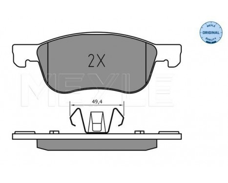 Brake Pad Set, disc brake MEYLE-ORIGINAL: True to OE. 025 227 4816