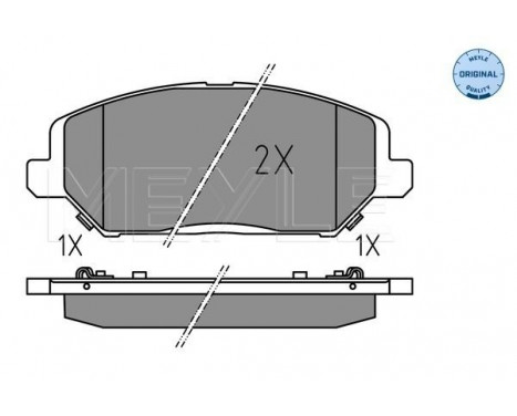 Brake Pad Set, disc brake MEYLE-ORIGINAL: True to OE. 025 228 0420