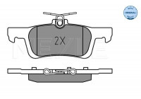 Brake Pad Set, disc brake MEYLE-ORIGINAL: True to OE. 025 228 0714