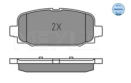 Brake Pad Set, disc brake MEYLE-ORIGINAL: True to OE. 025 228 4418, Image 2