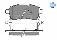 Brake Pad Set, disc brake MEYLE-ORIGINAL: True to OE. 025 228 5015