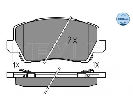 Brake Pad Set, disc brake MEYLE-ORIGINAL: True to OE. 025 229 0417