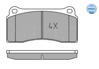 Brake Pad Set, disc brake MEYLE-ORIGINAL: True to OE. 025 232 9318