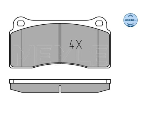 Brake Pad Set, disc brake MEYLE-ORIGINAL: True to OE. 025 232 9318