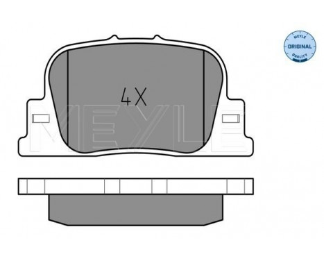 Brake Pad Set, disc brake MEYLE-ORIGINAL: True to OE. 025 235 9215