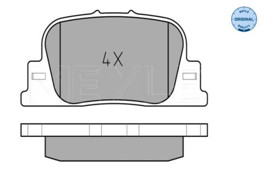 Brake Pad Set, disc brake MEYLE-ORIGINAL: True to OE. 025 235 9215, Image 2