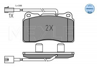 Brake Pad Set, disc brake MEYLE-ORIGINAL: True to OE. 025 237 5716