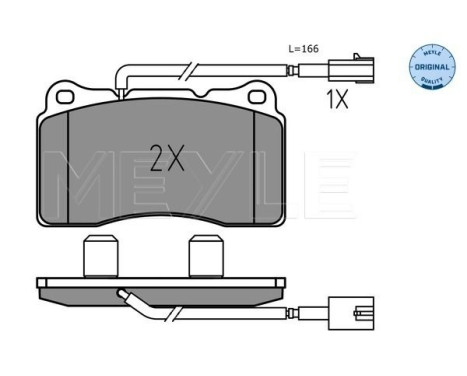 Brake Pad Set, disc brake MEYLE-ORIGINAL: True to OE. 025 237 5716, Image 2