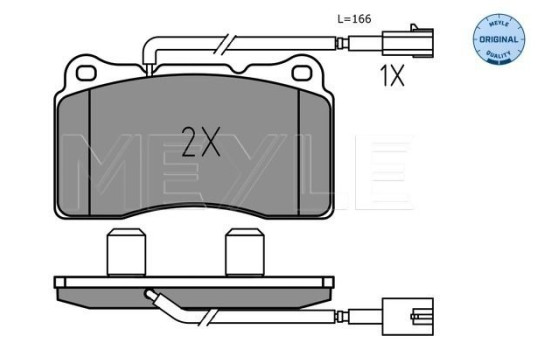 Brake Pad Set, disc brake MEYLE-ORIGINAL: True to OE. 025 237 5716, Image 2