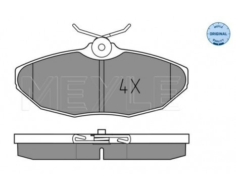 Brake Pad Set, disc brake MEYLE-ORIGINAL: True to OE. 025 241 9017