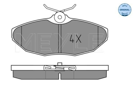 Brake Pad Set, disc brake MEYLE-ORIGINAL: True to OE. 025 241 9017
