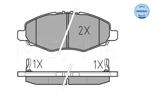 Brake Pad Set, disc brake MEYLE-ORIGINAL: True to OE. 025 245 2316/W, Image 2