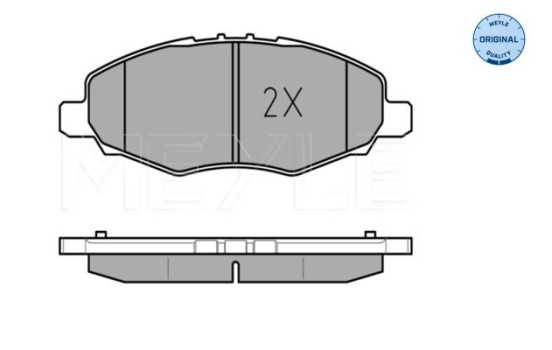 Brake Pad Set, disc brake MEYLE-ORIGINAL: True to OE. 025 245 2316/W, Image 3