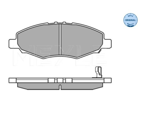 Brake Pad Set, disc brake MEYLE-ORIGINAL: True to OE. 025 245 2316/W, Image 4
