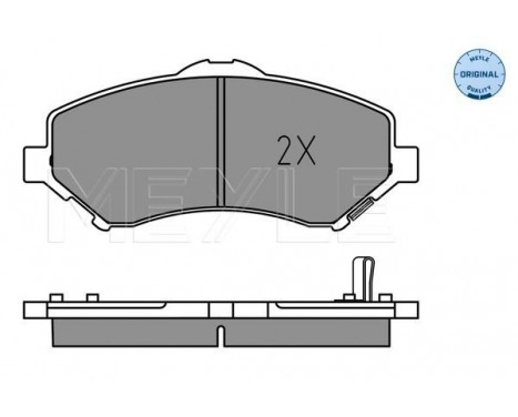 Brake Pad Set, disc brake MEYLE-ORIGINAL: True to OE. 025 246 0417