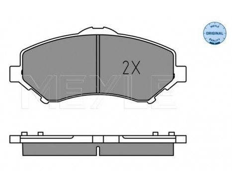 Brake Pad Set, disc brake MEYLE-ORIGINAL: True to OE. 025 246 0417, Image 2