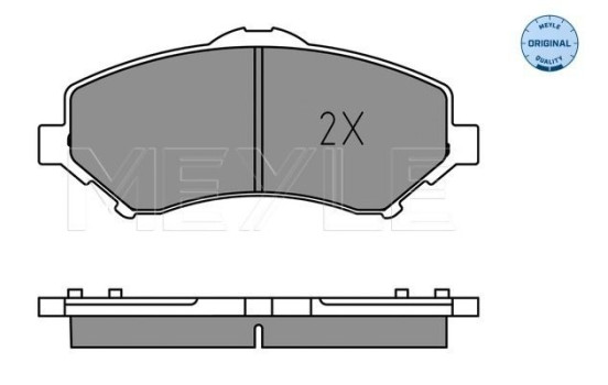 Brake Pad Set, disc brake MEYLE-ORIGINAL: True to OE. 025 246 0417, Image 2
