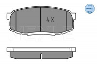 Brake Pad Set, disc brake MEYLE-ORIGINAL: True to OE. 025 246 5317