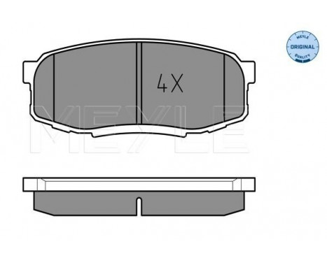 Brake Pad Set, disc brake MEYLE-ORIGINAL: True to OE. 025 246 5317