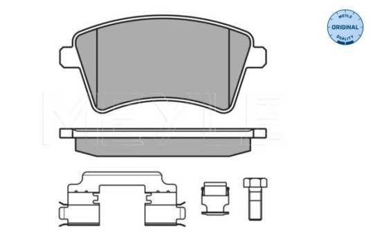 Brake Pad Set, disc brake MEYLE-ORIGINAL: True to OE. 025 246 9317, Image 2