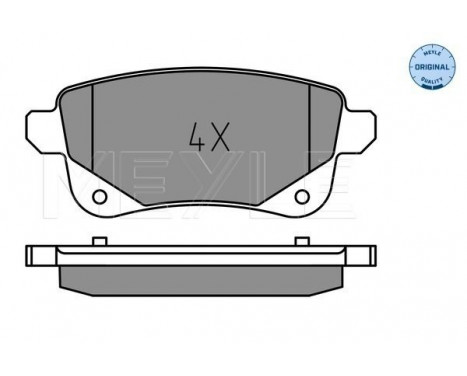 Brake Pad Set, disc brake MEYLE-ORIGINAL: True to OE. 025 248 2016