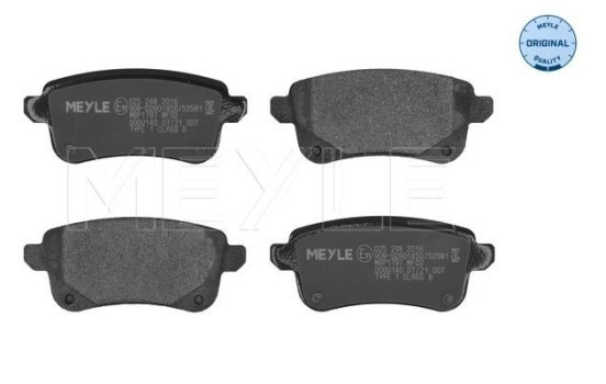 Brake Pad Set, disc brake MEYLE-ORIGINAL: True to OE. 025 248 2016, Image 2