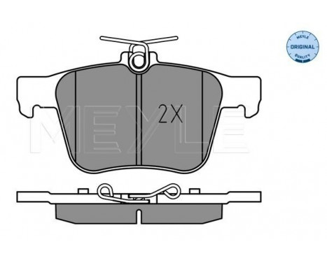 Brake Pad Set, disc brake MEYLE-ORIGINAL: True to OE. 025 250 0916