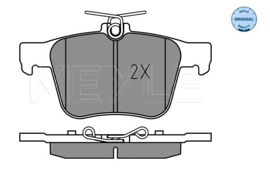 Brake Pad Set, disc brake MEYLE-ORIGINAL: True to OE. 025 250 0916