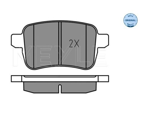 Brake Pad Set, disc brake MEYLE-ORIGINAL: True to OE. 025 251 5617, Image 2