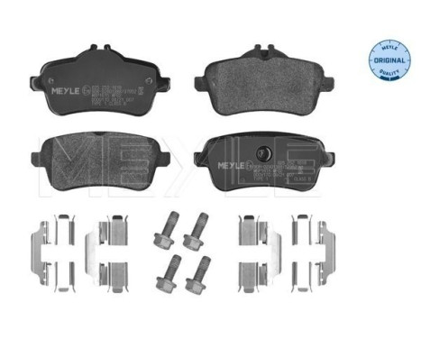 Brake Pad Set, disc brake MEYLE-ORIGINAL: True to OE. 025 252 1618