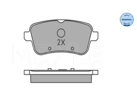 Brake Pad Set, disc brake MEYLE-ORIGINAL: True to OE. 025 252 1618, Image 3