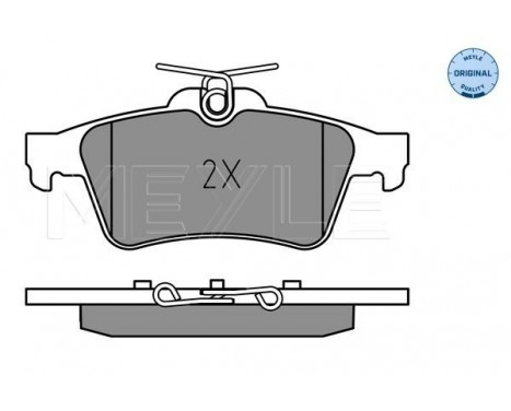 Brake Pad Set, disc brake MEYLE-ORIGINAL: True to OE. 025 252 1817