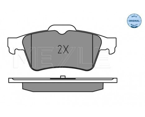 Brake Pad Set, disc brake MEYLE-ORIGINAL: True to OE. 025 252 1817, Image 2