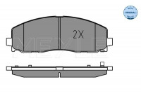 Brake Pad Set, disc brake MEYLE-ORIGINAL: True to OE. 025 253 7919