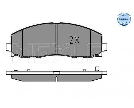 Brake Pad Set, disc brake MEYLE-ORIGINAL: True to OE. 025 253 7919