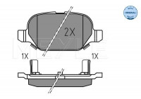 Brake Pad Set, disc brake MEYLE-ORIGINAL: True to OE. 025 254 1014