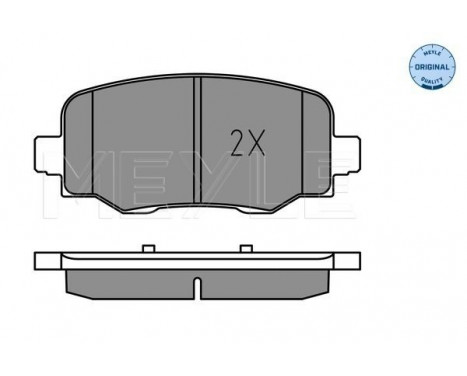 Brake Pad Set, disc brake MEYLE-ORIGINAL: True to OE. 025 257 3318, Image 2