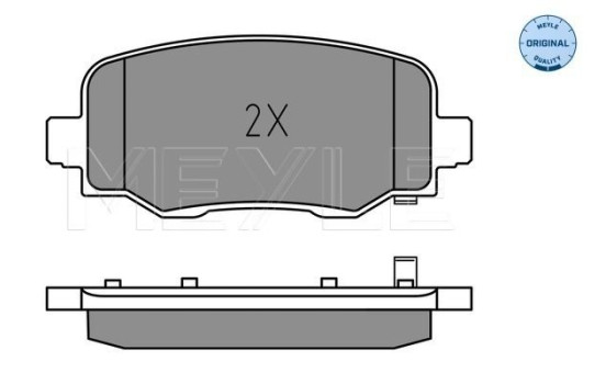 Brake Pad Set, disc brake MEYLE-ORIGINAL: True to OE. 025 257 3418