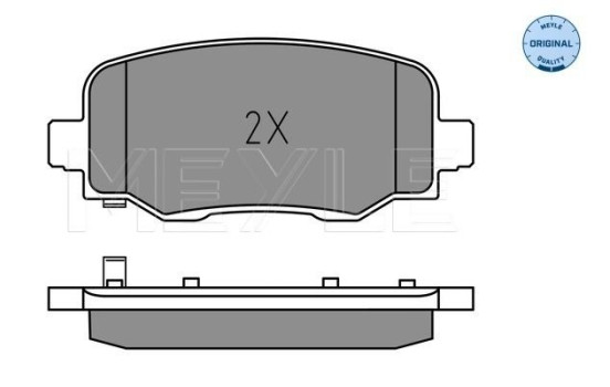 Brake Pad Set, disc brake MEYLE-ORIGINAL: True to OE. 025 257 3418, Image 2