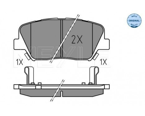 Brake Pad Set, disc brake MEYLE-ORIGINAL: True to OE. 025 257 5717