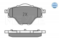 Brake Pad Set, disc brake MEYLE-ORIGINAL: True to OE. 025 258 2717