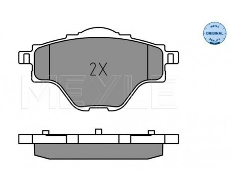 Brake Pad Set, disc brake MEYLE-ORIGINAL: True to OE. 025 258 2717