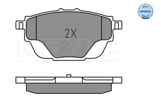 Brake Pad Set, disc brake MEYLE-ORIGINAL: True to OE. 025 258 2717, Image 2